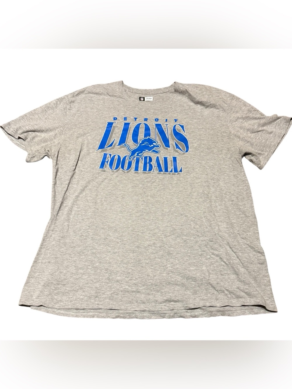 Detroit Lions Men’s 2XL T-shirt Gray NFL Team Apparel